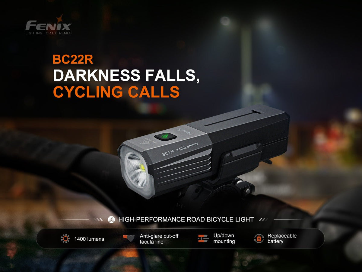 Fenix BC22R High-Performance Road Bike Light (Open Box)