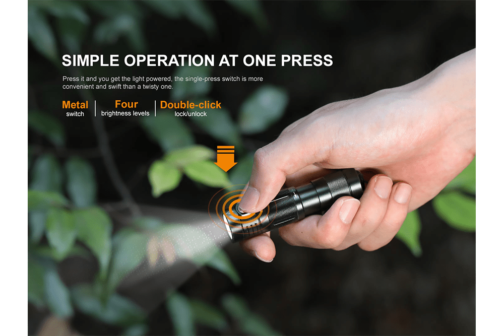 Fenix E09R Rechargeable High-Output Flashlight - 600 Lumens