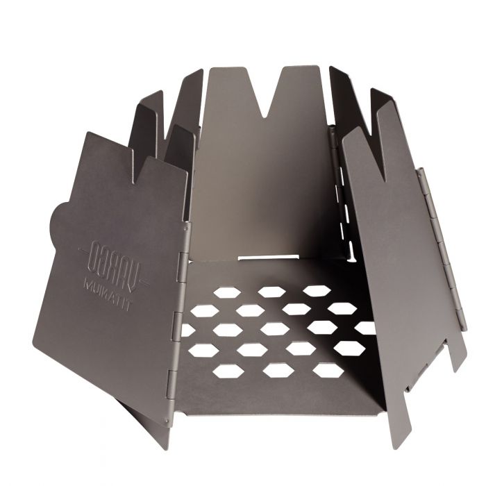HEXAGON WOOD STOVE - STAINLESS STEEL