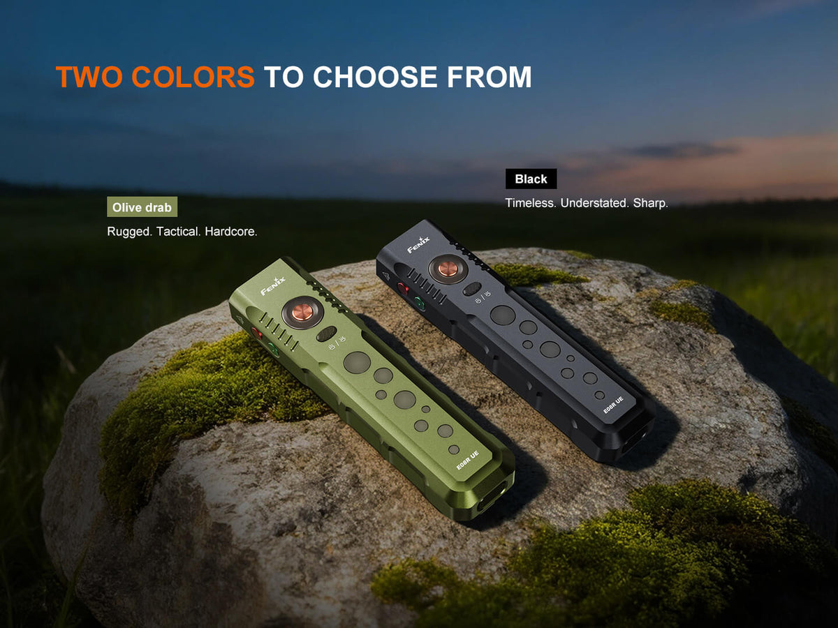 Fenix E08R UE Multi-Light EDC Flashlight With Red Light & Green Laser