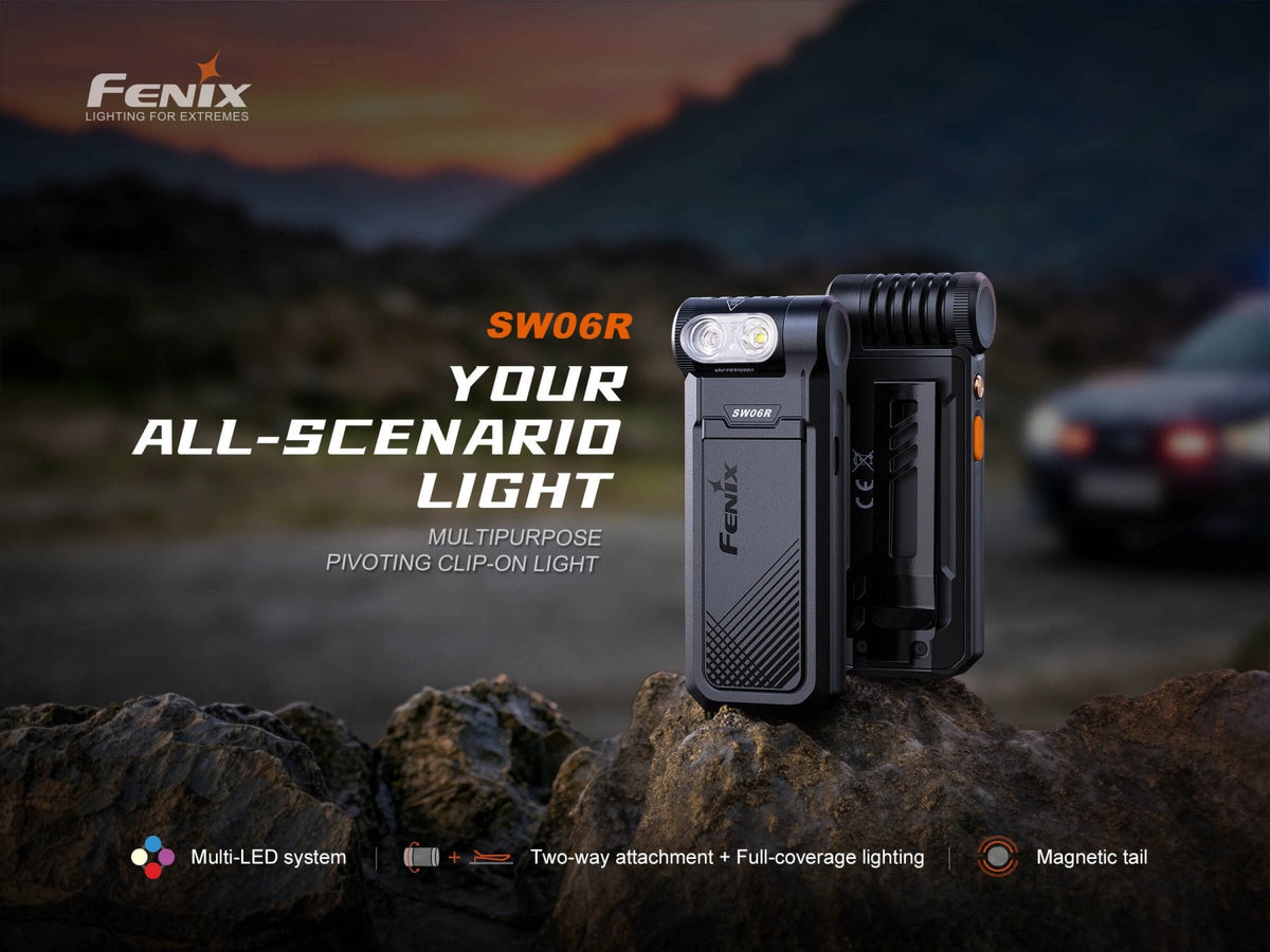 Fenix SW06R Multipurpose Pivoting Clip-On Light