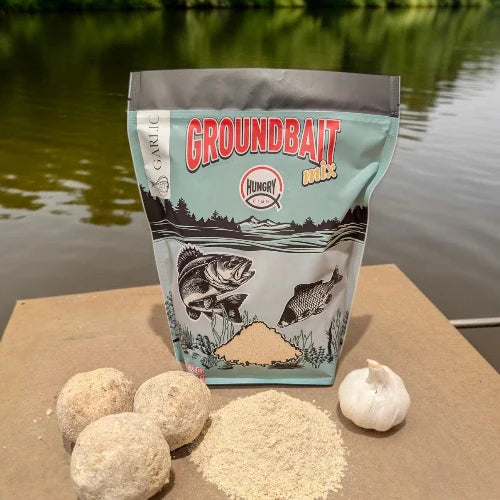 HungryFish GroundBait Mix - ( Garlic ) 2 lb