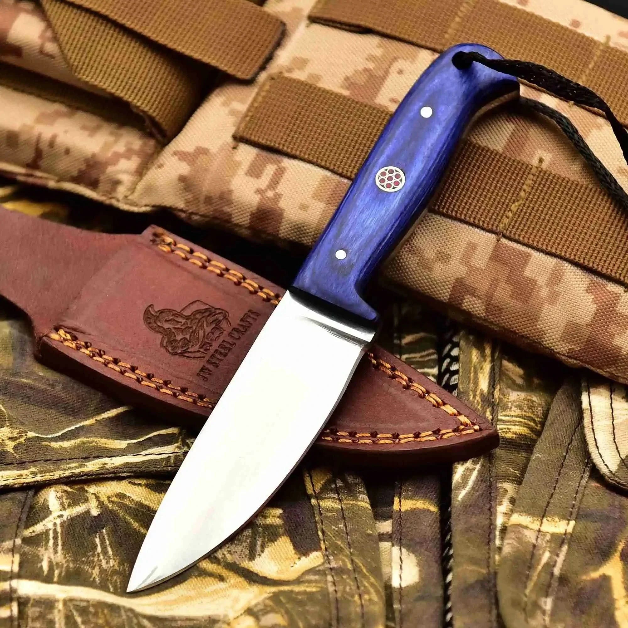 Prairie Blade Survival Knife Carbon Steel Multiple Handle Colors | JW SteelCrafts