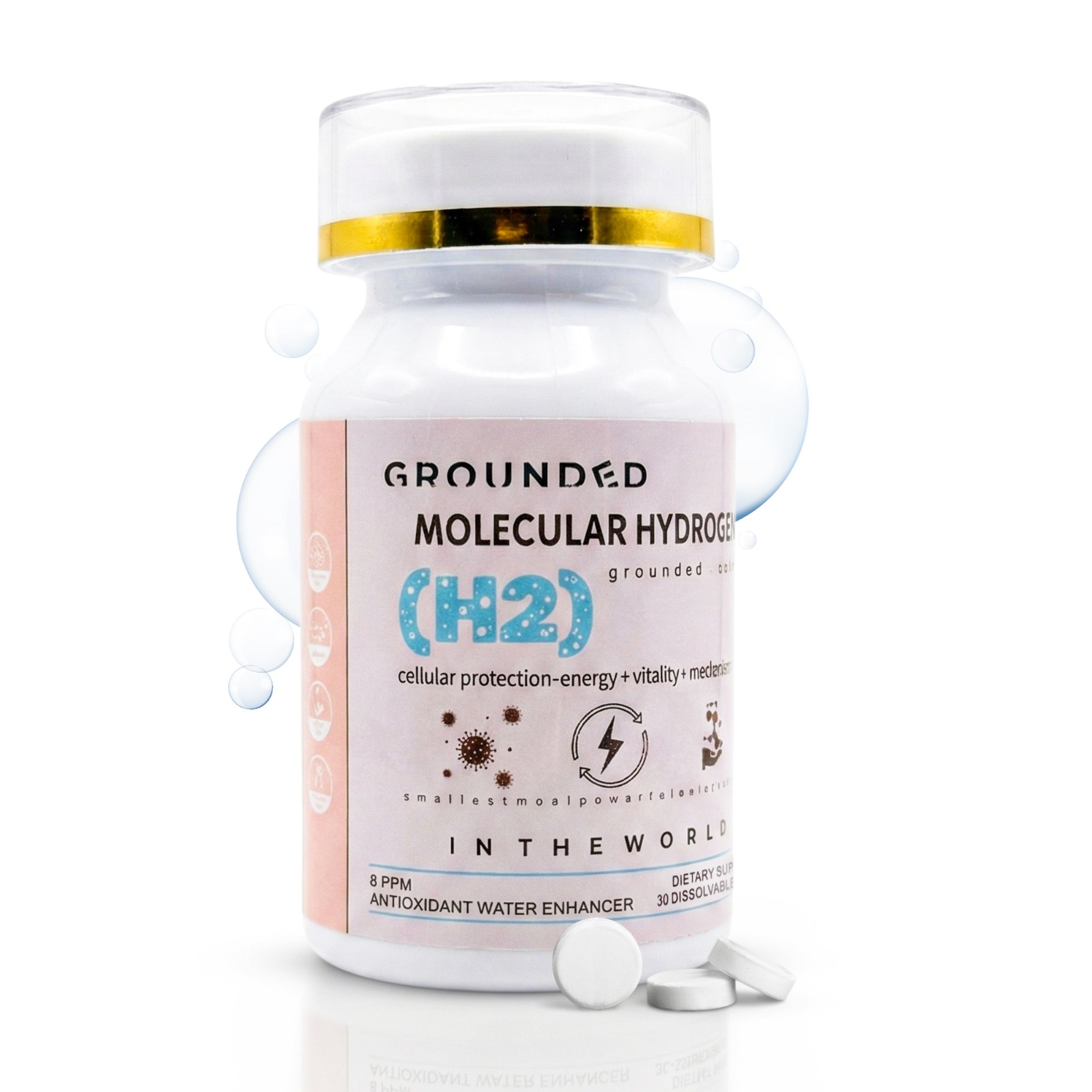 Grounded Labs Ultra Molecular Hydrogen Water Tablets