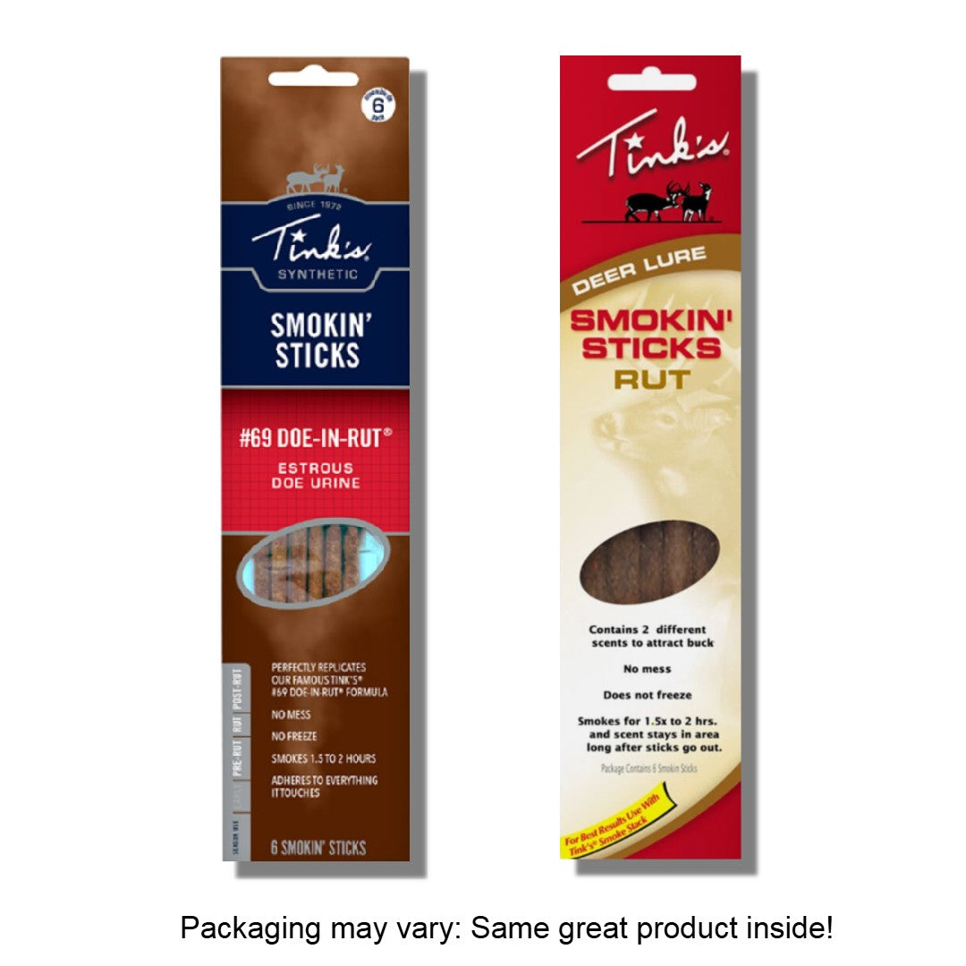 Tinks Smoke Sticks Deer Rut 6 Pack - Scented Hunting Essentials