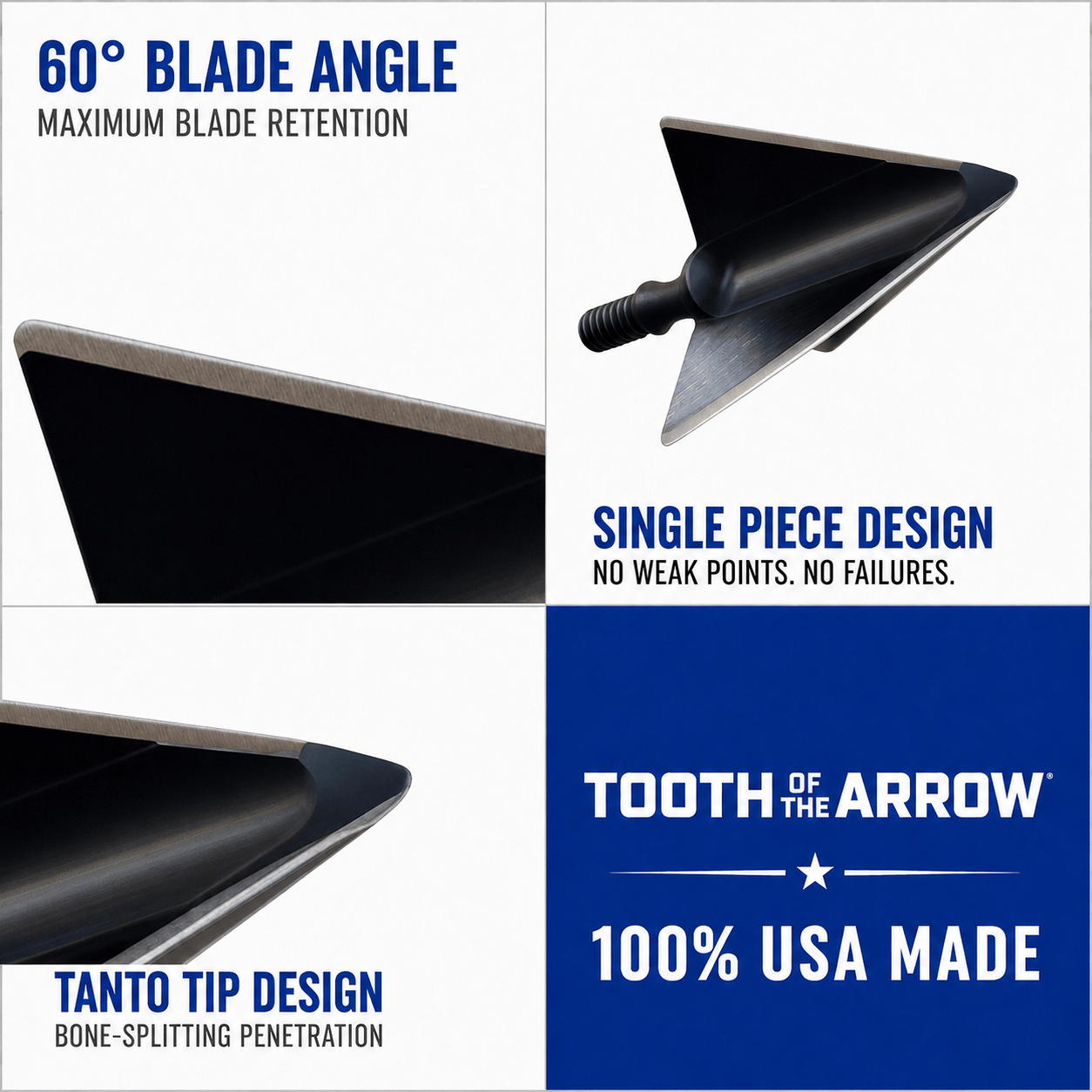 TOTA | 100 grain broadhead | 1-1/8 inch | fixed 3-blade