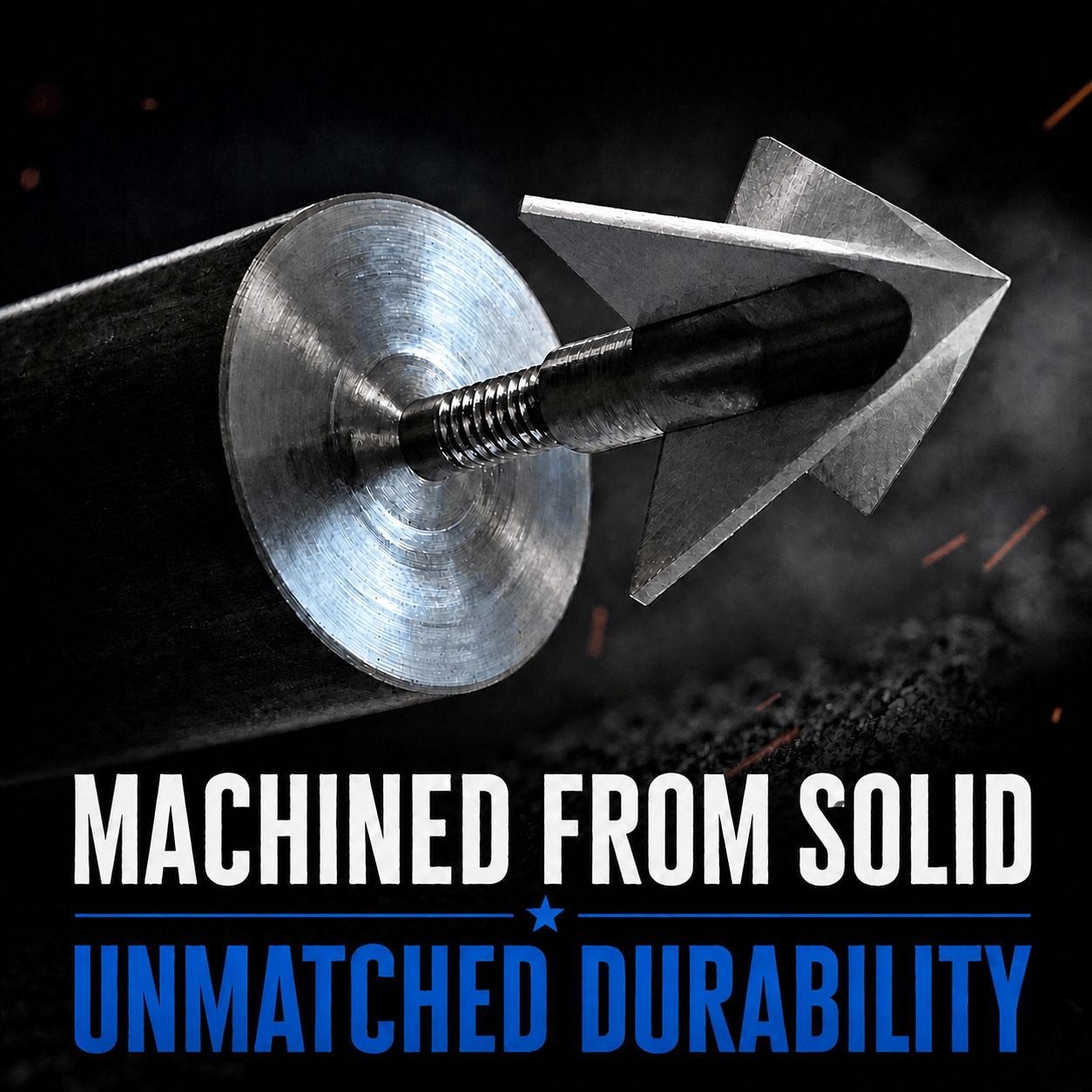 TOTA | 150 grain broadhead | 1-inch solid | fixed blade