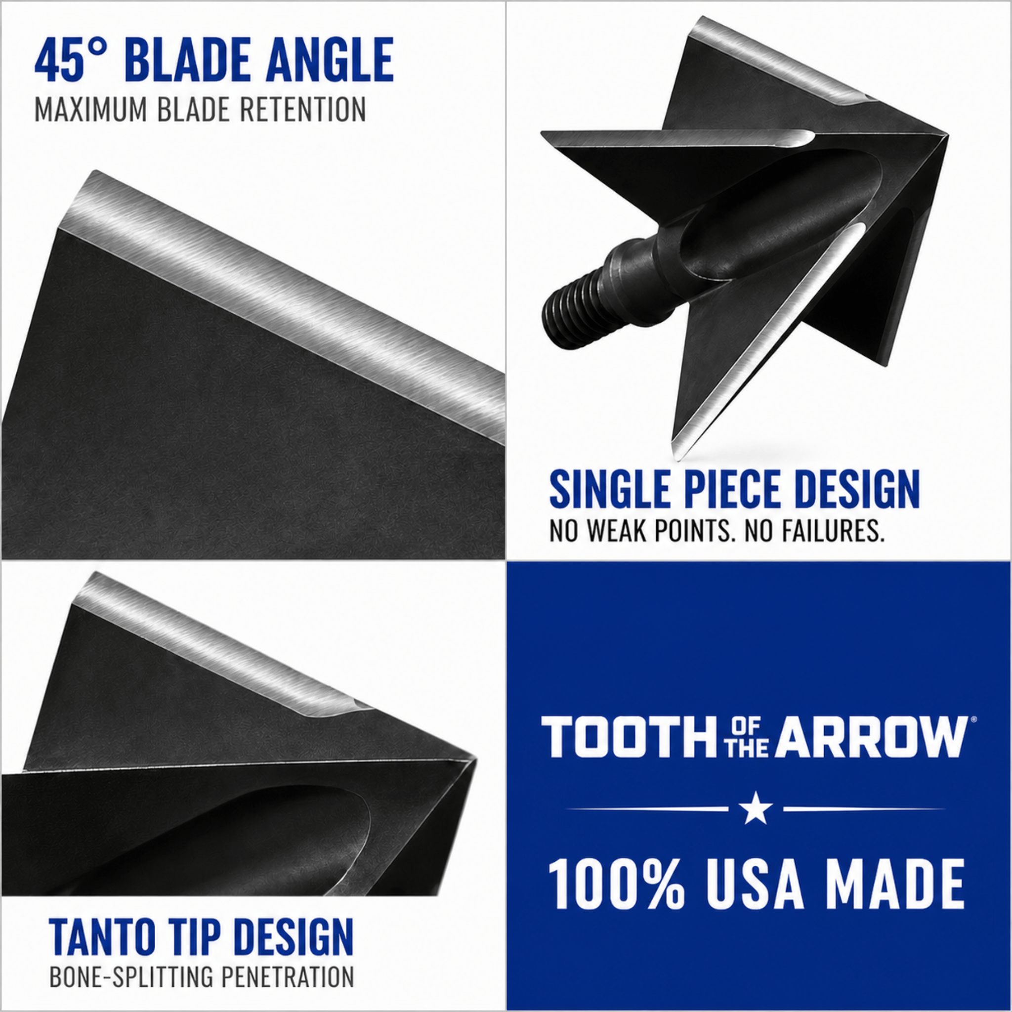TOTA | 175 grain XL broadhead | 1-3/16-inch solid | fixed blade