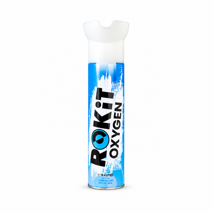 ROKiT Oxygen 10.4L | 99.9% Pure Oxygen | 220+ Inhalations | Portable Canister