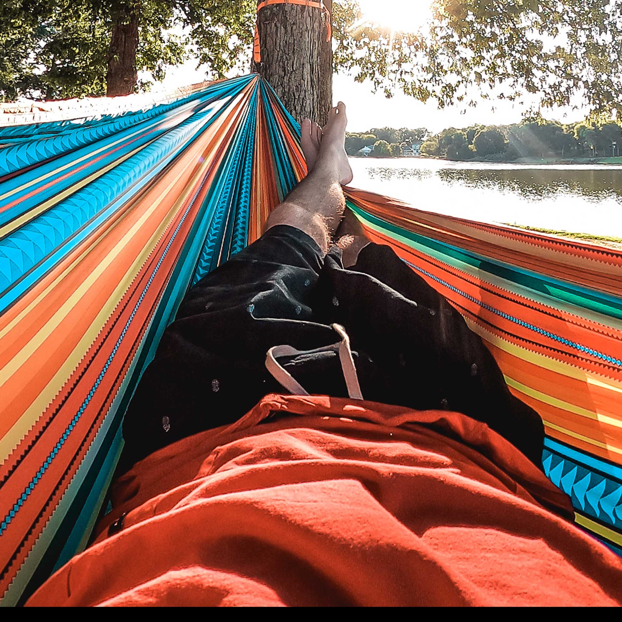 Double Deluxe Hammock with Suspension Straps | Prints