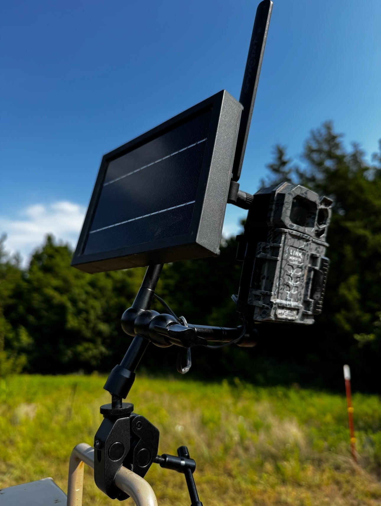 Tri-Claw Trail Camera &amp; Solar Panel Clamp Mount
