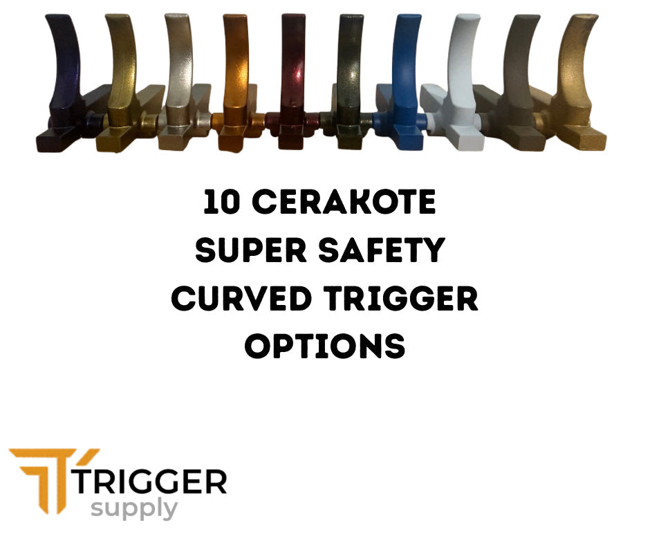 Cerakote Curved Trigger Hoffman Tactical Super Safety  | AR-15 USA Made (trigger Only)