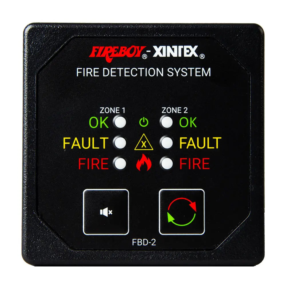 FireboyXintex Two Zone Detection Alarm Panel 258 Display 1224V DC FBD2R ...