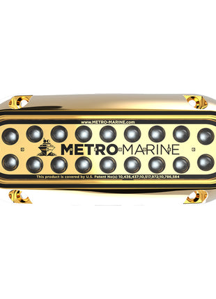 Metro Marine High-Output Elongated Underwater Light w/Intelligent Monochromatic LEDs - Aqua, 45 Beam [F-BME1-H-A3-45]