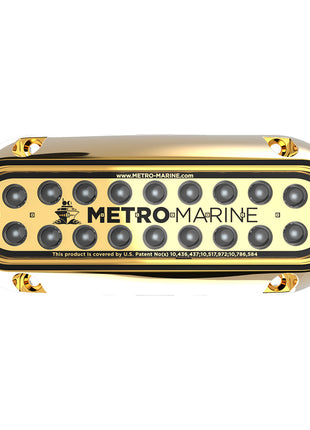 Metro Marine High-Output Elongated Underwater Light w/Intelligent Monochromatic LEDs - Aqua, 90 Beam [F-BME1-H-A3-90]