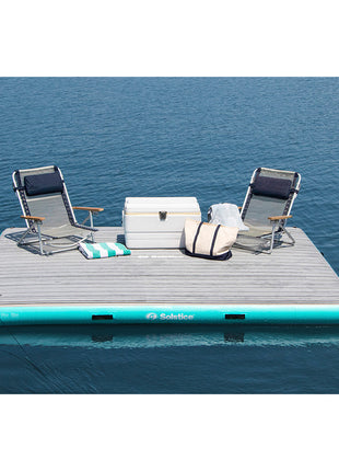 Solstice Watersports 10 x 8 Luxe Dock w/Traction Pad  Ladder [38810]