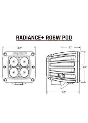 RIGID Industries Radiance + Pod - RGBW - Pair [202053]