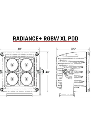 RIGID Industries XL Radiance + Light Pod - RGBW - Pair [322053]