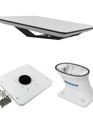 KVH Starlink Flat Panel Kit w/5" Seaview Pedestal Mount  ADASTLKA Starlink Top Plate [72-1048-SV5]