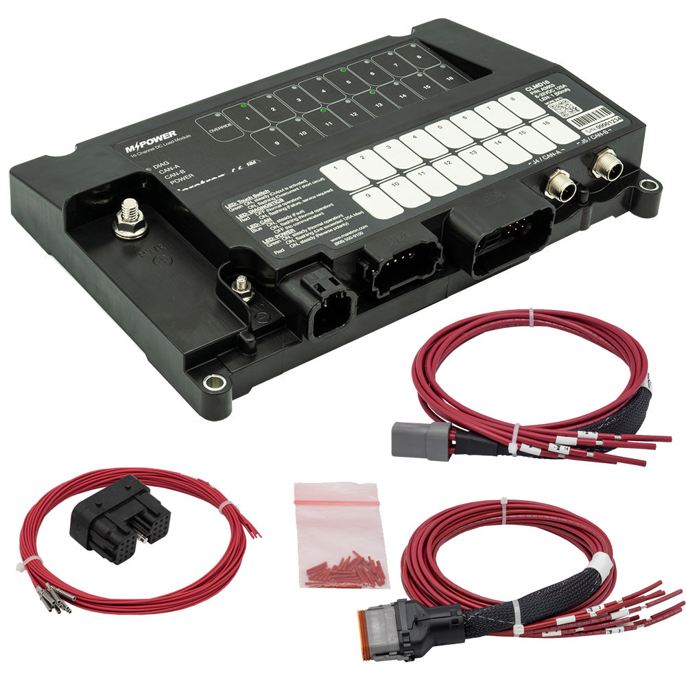 Maretron MPower 16-Channel DC Load Controller Module w/NMEA 2K w/J1 &amp; J2 Connectors
