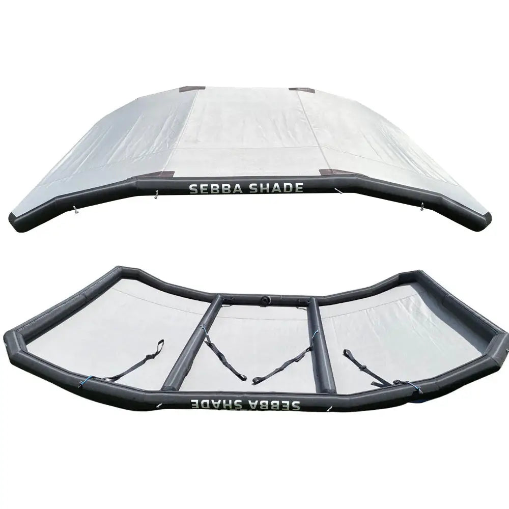 Sebba Shade 8 x 12 ft. Grey Sun Shade f/Boats 26&