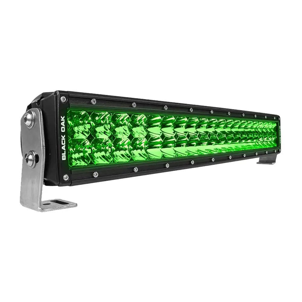 Black Oak Curved Double Row Combo Green Hog Hunting 20&quot; Pro Series 3.0 LED Light Bar [20CG-D3OS]