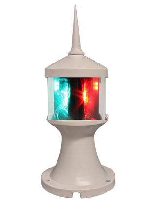 Lunasea Tri-Color/Anchor Zero Emission Light Fixture - 12V - White [LLB-73BK-01-WB]