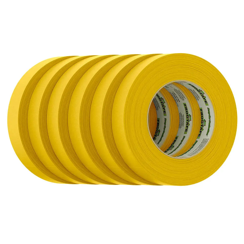 FrogTape CP 225 Medium-High Adhesion Masking Tape - 24MM x 55M x 12-Pack - Gold - Rated f/225F [105320]
