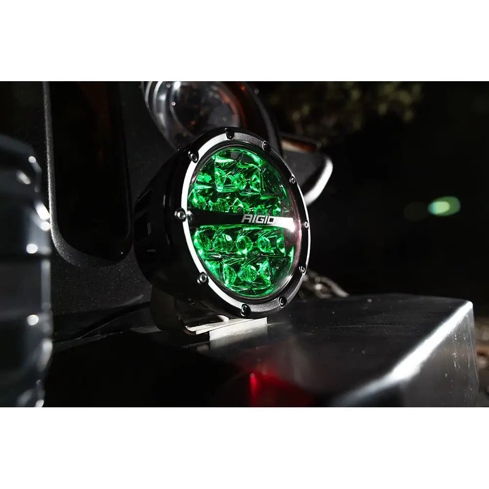 RIGID Industries 360-Series RGBW 6&quot; Offroad Lamp Spot Beam w/RGBW Backlight Pods - Set of 2 [36412]