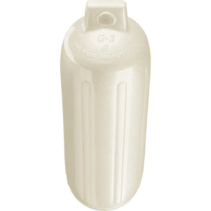 Polyform G-3 Twin Eye Fender 5.5&quot; x 19&quot; - Metallic White [G-3-METALLIC WHITE]