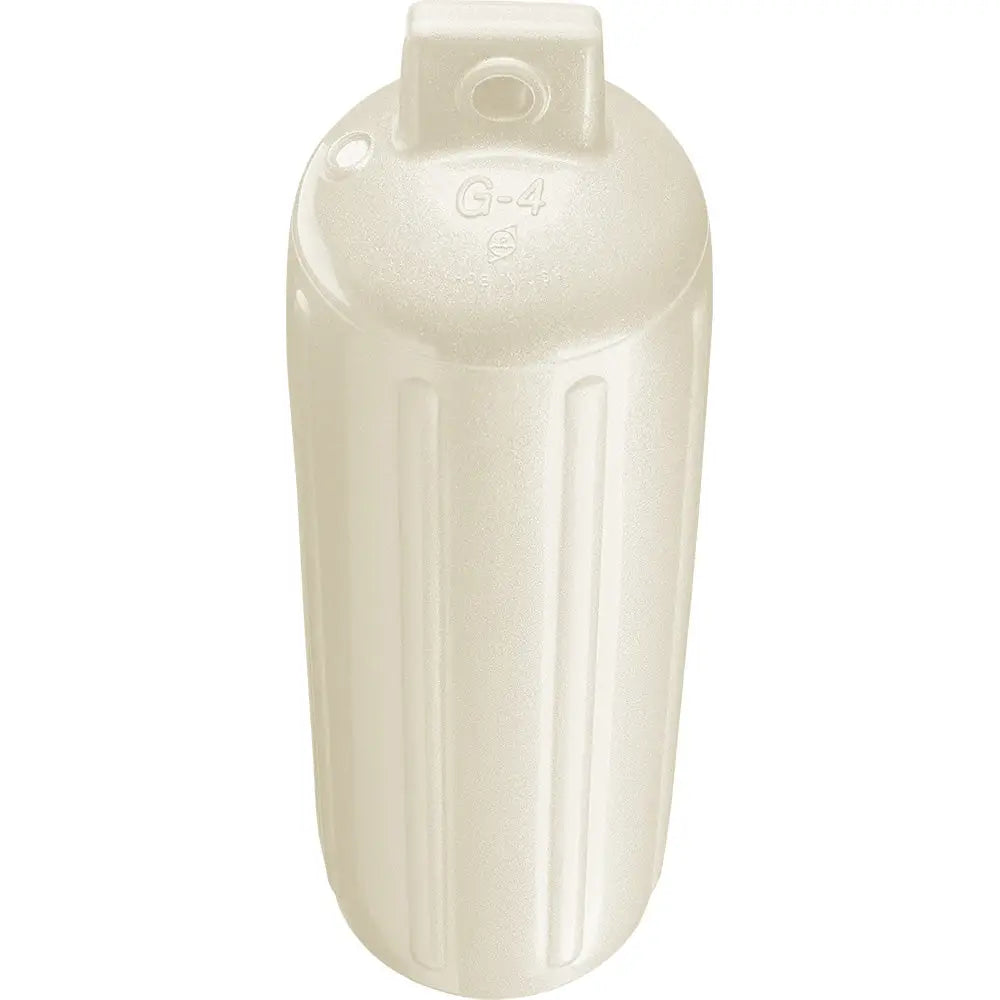 Polyform G-4 Twin Eye Fender 6.5&quot; x 22&quot; - Metallic White [G-4-METALLIC WHITE]