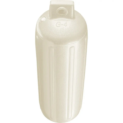 Polyform G-4 Twin Eye Fender 6.5&quot; x 22&quot; - Metallic White [G-4-METALLIC WHITE]