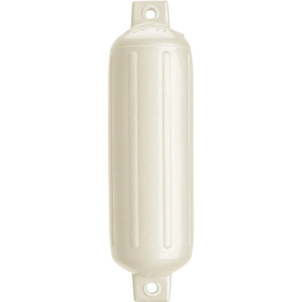Polyform G-4 Twin Eye Fender 6.5&quot; x 22&quot; - Metallic White [G-4-METALLIC WHITE]