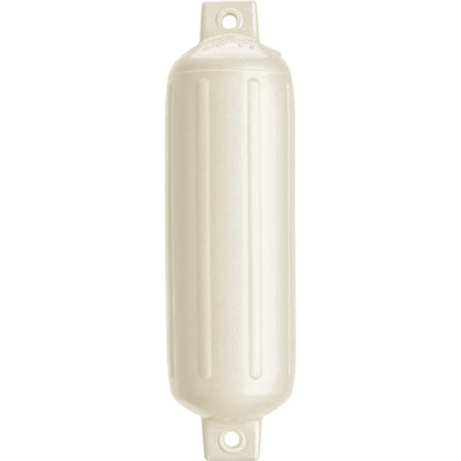 Polyform G-4 Twin Eye Fender 6.5&quot; x 22&quot; - Metallic White [G-4-METALLIC WHITE]