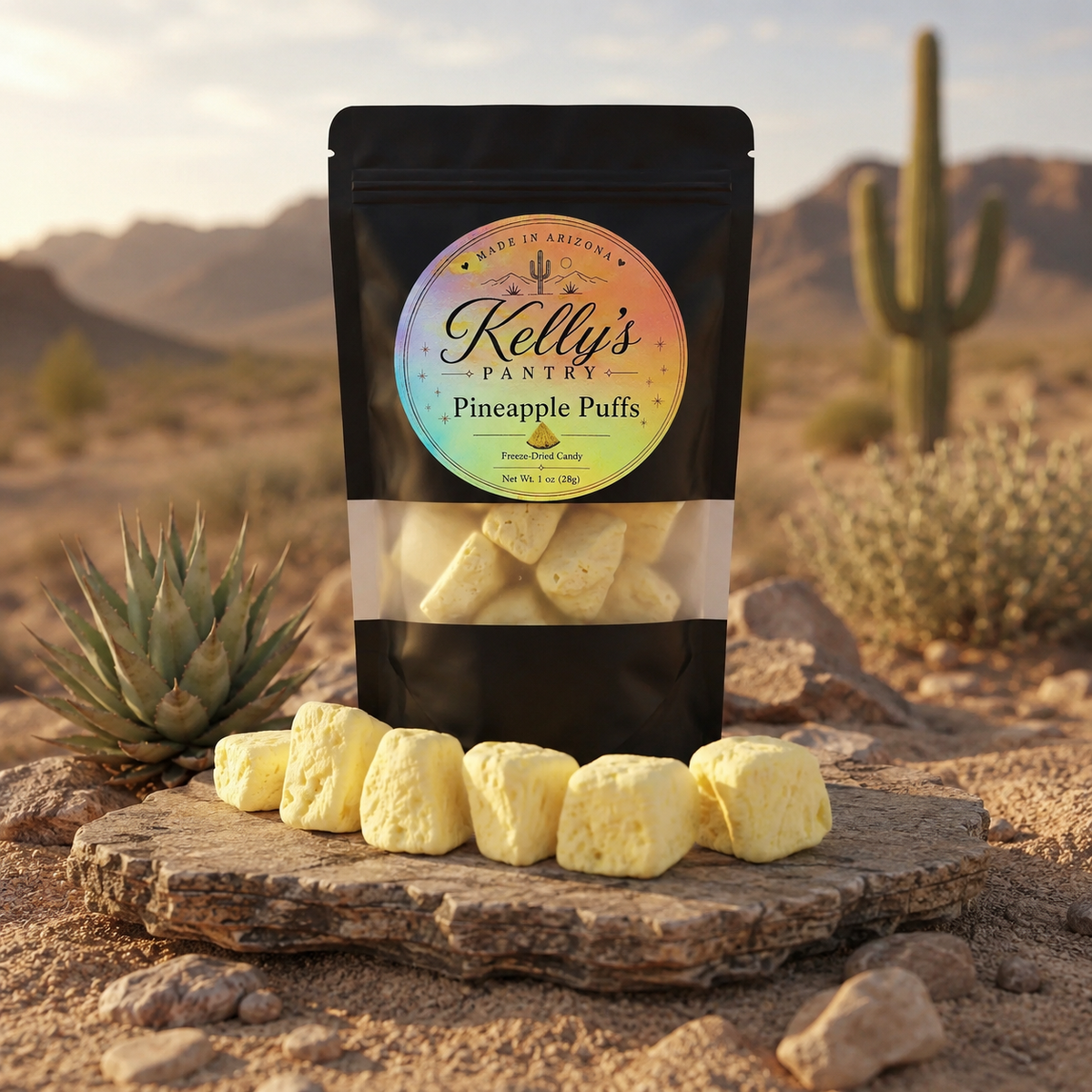 Pineapple Puffs Freeze-Dried Tropical Candy