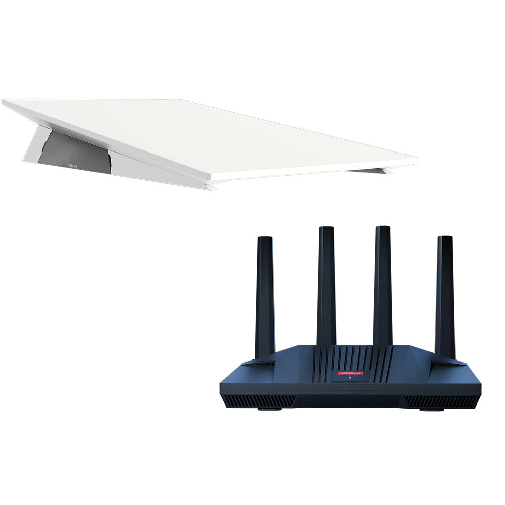 KVH Starlink Performance Gen 3 Kit w/Wedge Mount &amp; CommBox Edge Core Communications Gateway &amp; Wi-Fi Router