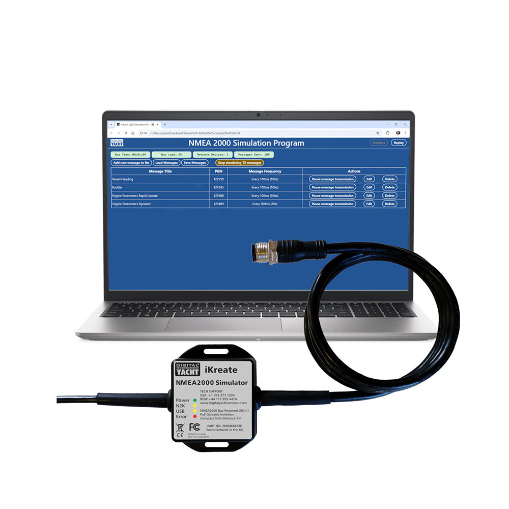 Digital Yacht iKreate NMEA 2000 Simulator w/USB