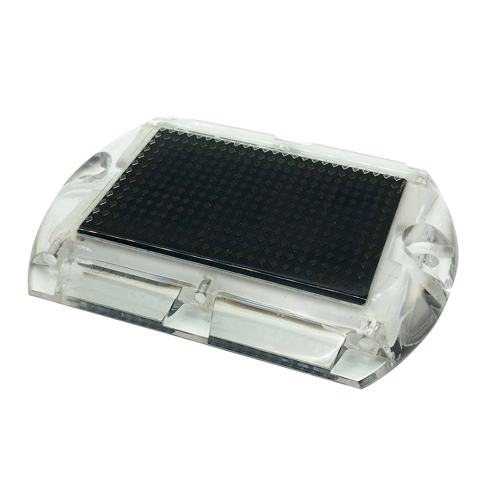 Hydro Glow 3.5" x 4.5" Rectangular LED Ultra Thin Solar Pathway Dock Light 5000K - Daylight White