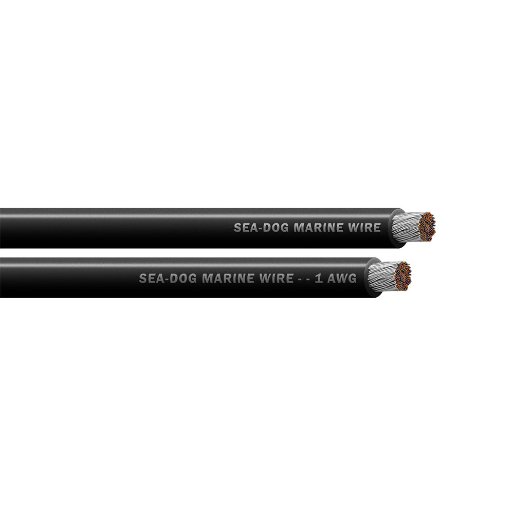Sea-Dog 1 AWG Black Battery Cable - 25&