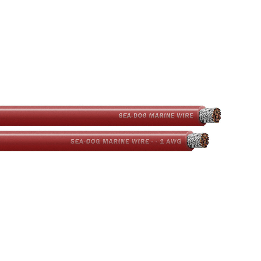 Sea-Dog 1 AWG Red Battery Cable - 25&