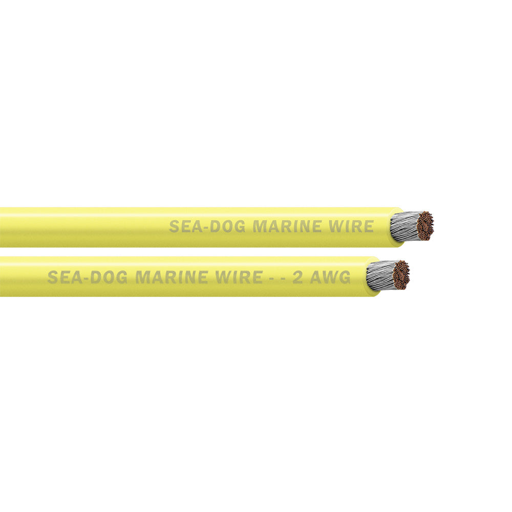 Sea-Dog 2 AWG Yellow Battery Cable - 25&