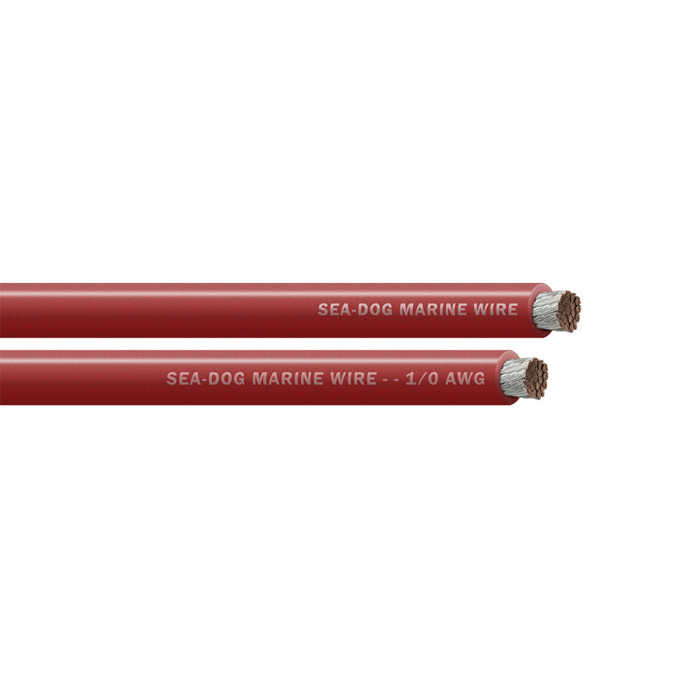 Sea-Dog 1/0 AWG Red Battery Cable - 25&