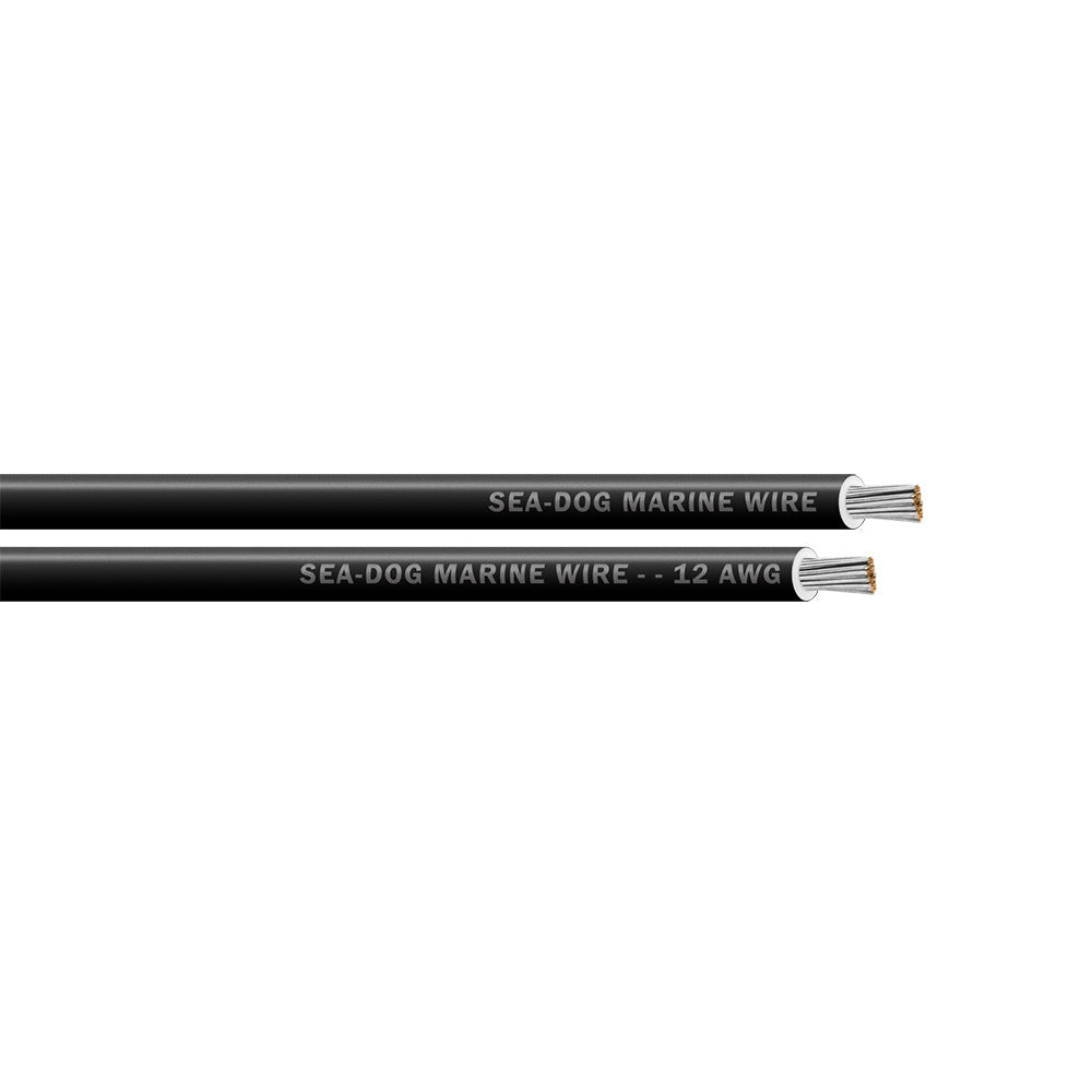 Sea-Dog 12 AWG Black Primary Wire - 25&
