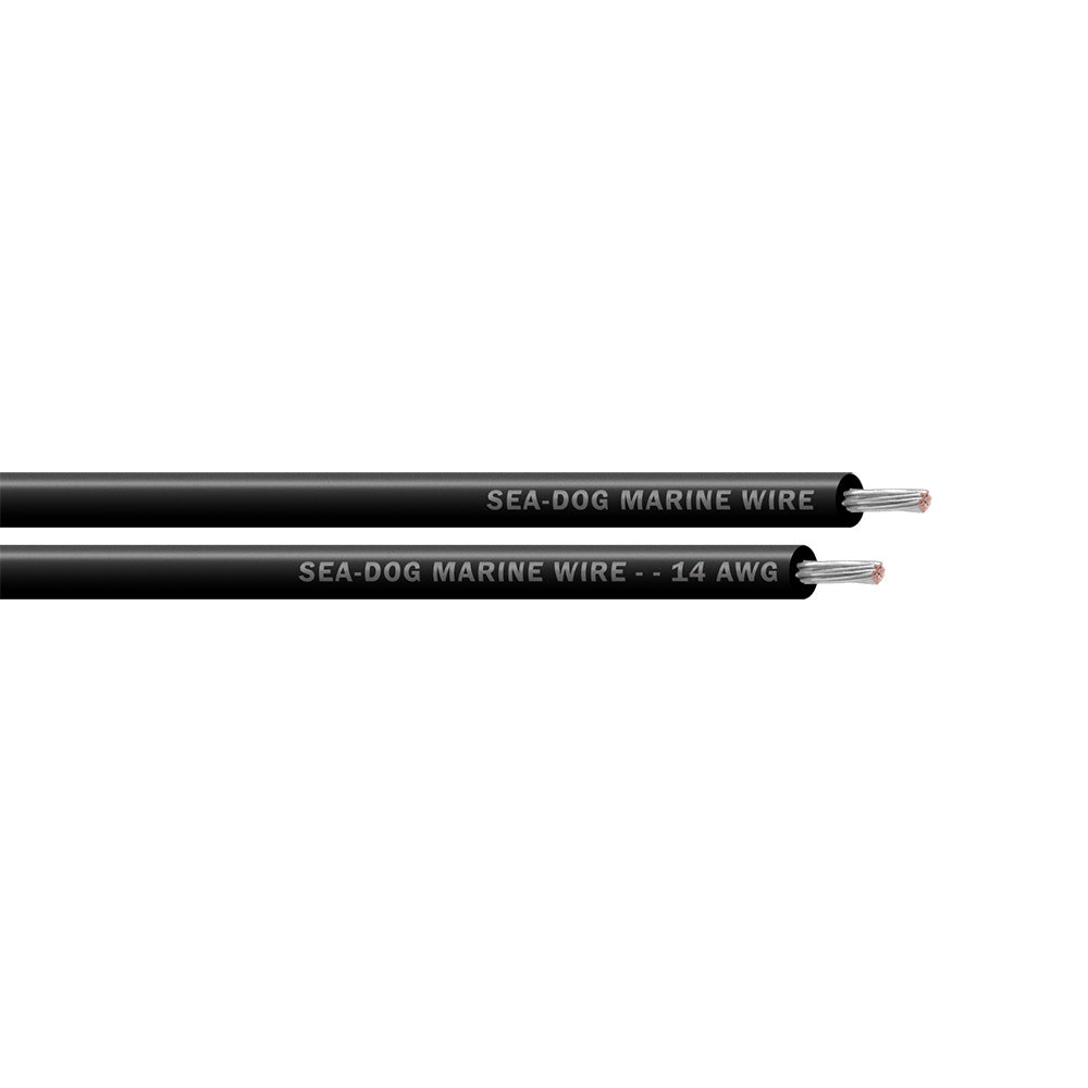 Sea-Dog 14 AWG Black Primary Wire - 100&