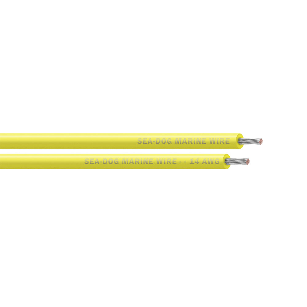 Sea-Dog 14 AWG Yellow Primary Wire -100&