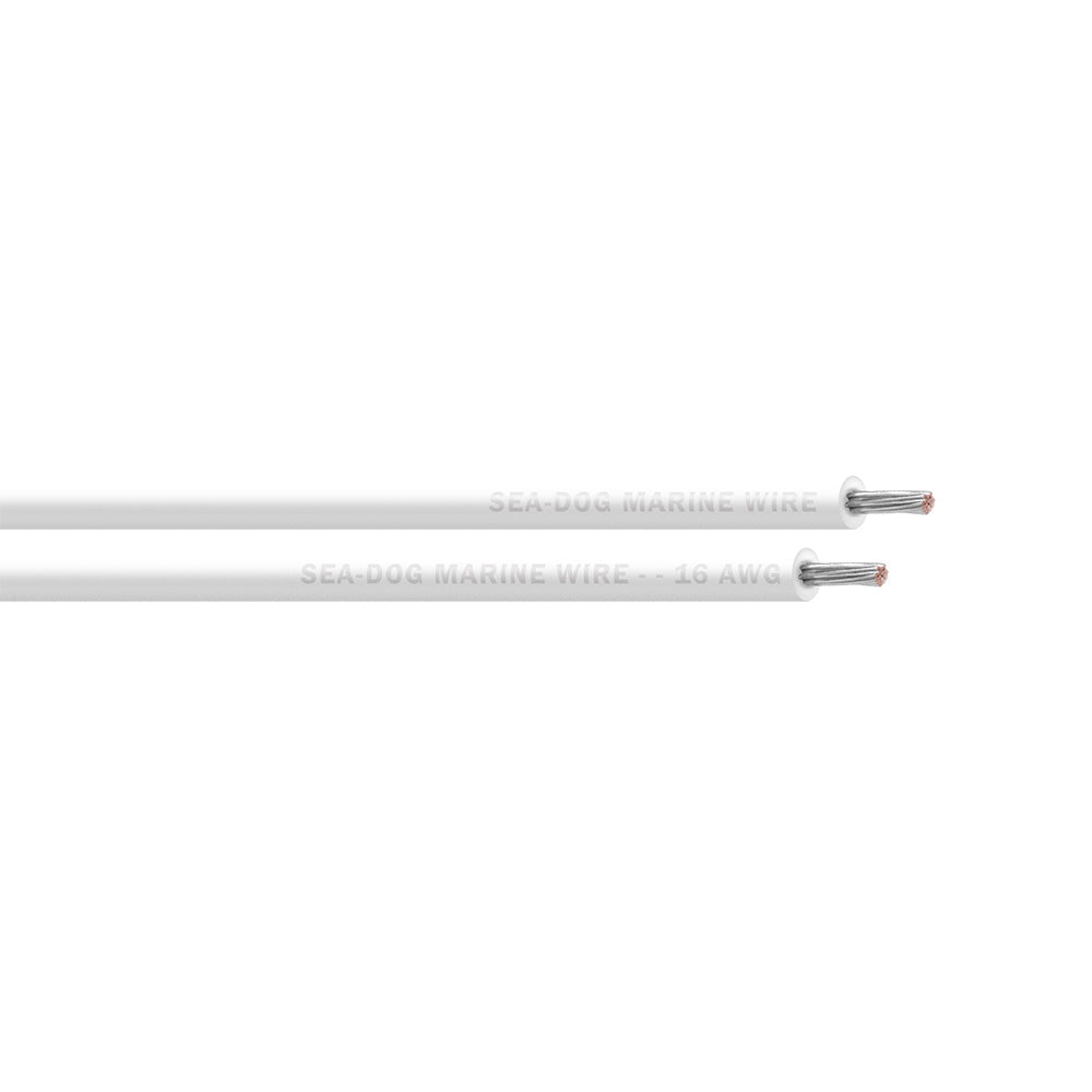 Sea-Dog 16 AWG White Primary Wire - 250&