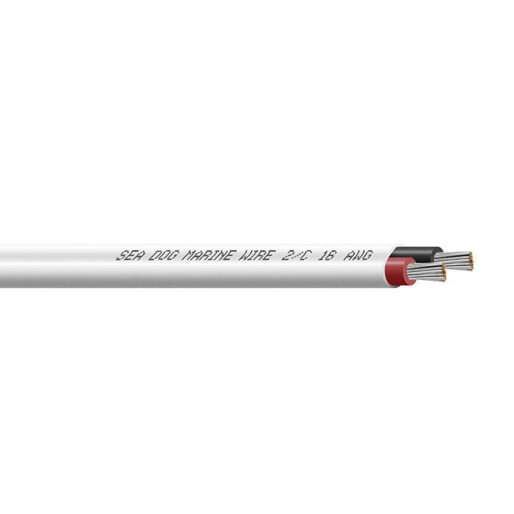 Sea-Dog 16/2 AWG Flat Duplex Wire - Red/Black - 250&