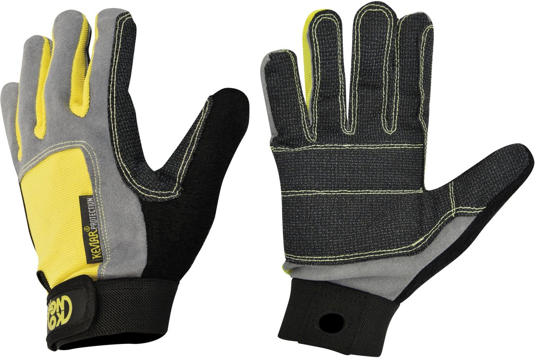 KONG Full Kevlar Palm Gloves Large - Durable Cut-Resistant Work Gloves