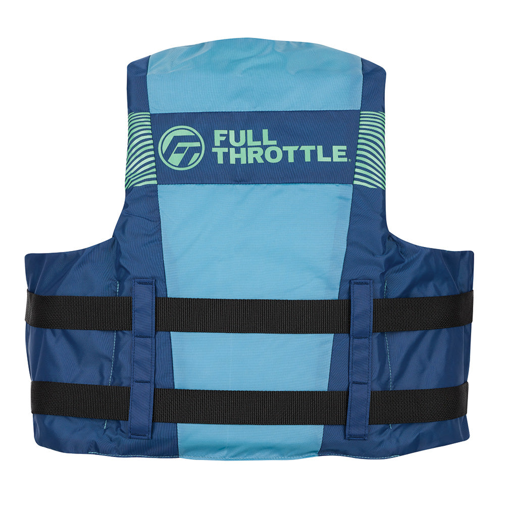 Full Throttle Adult Nylon Life Jacket - S/M - Blue/Black