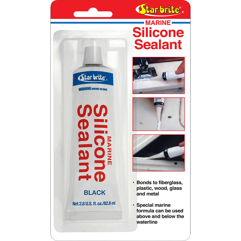 Star brite Marine Silicone Sealant - Black - 2.8 oz